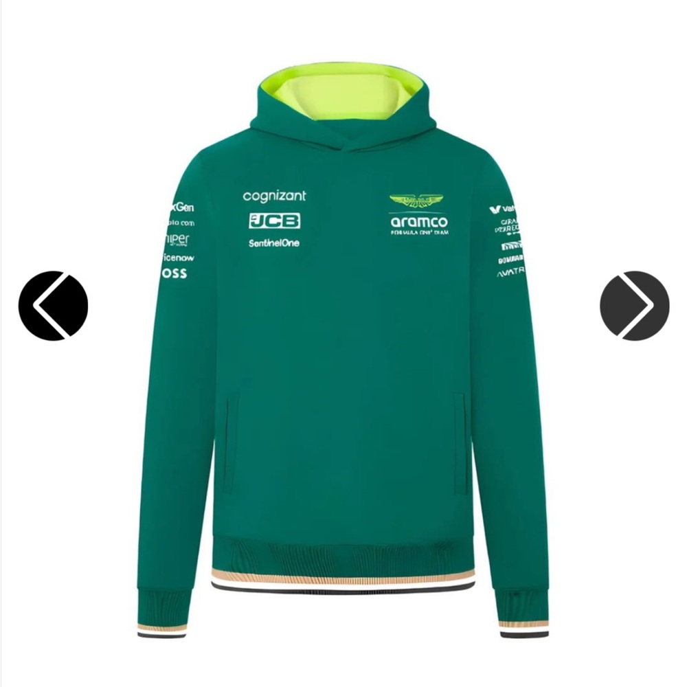 Aston Martin Racing F1 2024 Team Hoodie Green. Size: S, New with Tag
